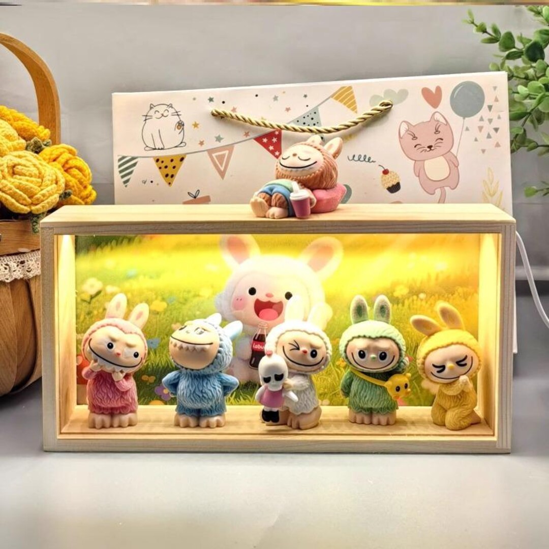 Lumina Heaven Labubu Art Photo Frame Night Light USB Rechargeable ...