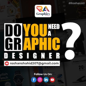 Embaucher un graphiste, Cartes de visite, Retouche photo, Création de logo, Modèles de conception, Imprimable, Graphismes publicitaires pour les réseaux sociaux, Conception de t-shirt