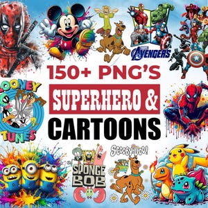 Cartoon Superhero Png Bundle, Avengers Clipart, Marvel PNG, Superheroes Clipart, Cartoons Clipart, Cute Cartoon, Funny Cartoon, Cricut Files