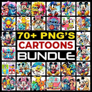 Cartoon Mega Bundle Png, Cartoon characters, Cartoon Clipart, Cartoon png, Cartoon SVG, Cartoons Bundle, Retro Svg, Silhouette, Cricut Files