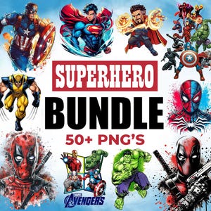 スーパーヒーロー PNG バンドル、アベンジャーズ クリップアート、マーベル PNG、スーパーヒーロー クリップアート、ヒーロー PNG セット、かわいい漫画のベストセラー スーパーヒーロー マグカップ & クラフト