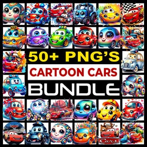 Cars PNG Bundle, Cars Clipart, Car PNG, Cars Sublimation, Cars Characters PNG, Cartoon Car Svg, Cars shirt png, Printable Cars, Birthday Car