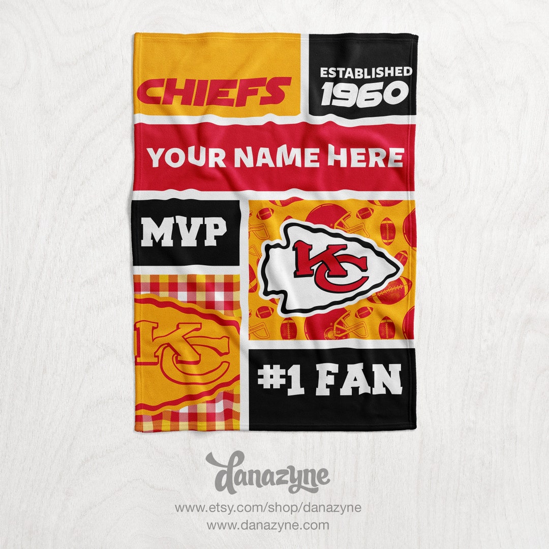 Personalized Kansas City Chiefs Blanket Perfect Throw Blanket Keepsake