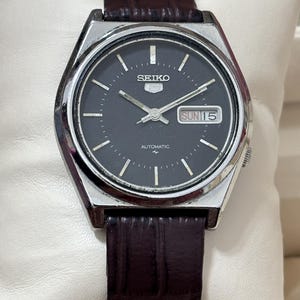 Vintage Seiko 5 Automatic Men&#39;s Day-Date Wrist Watch -7009A Cal /Japan Made