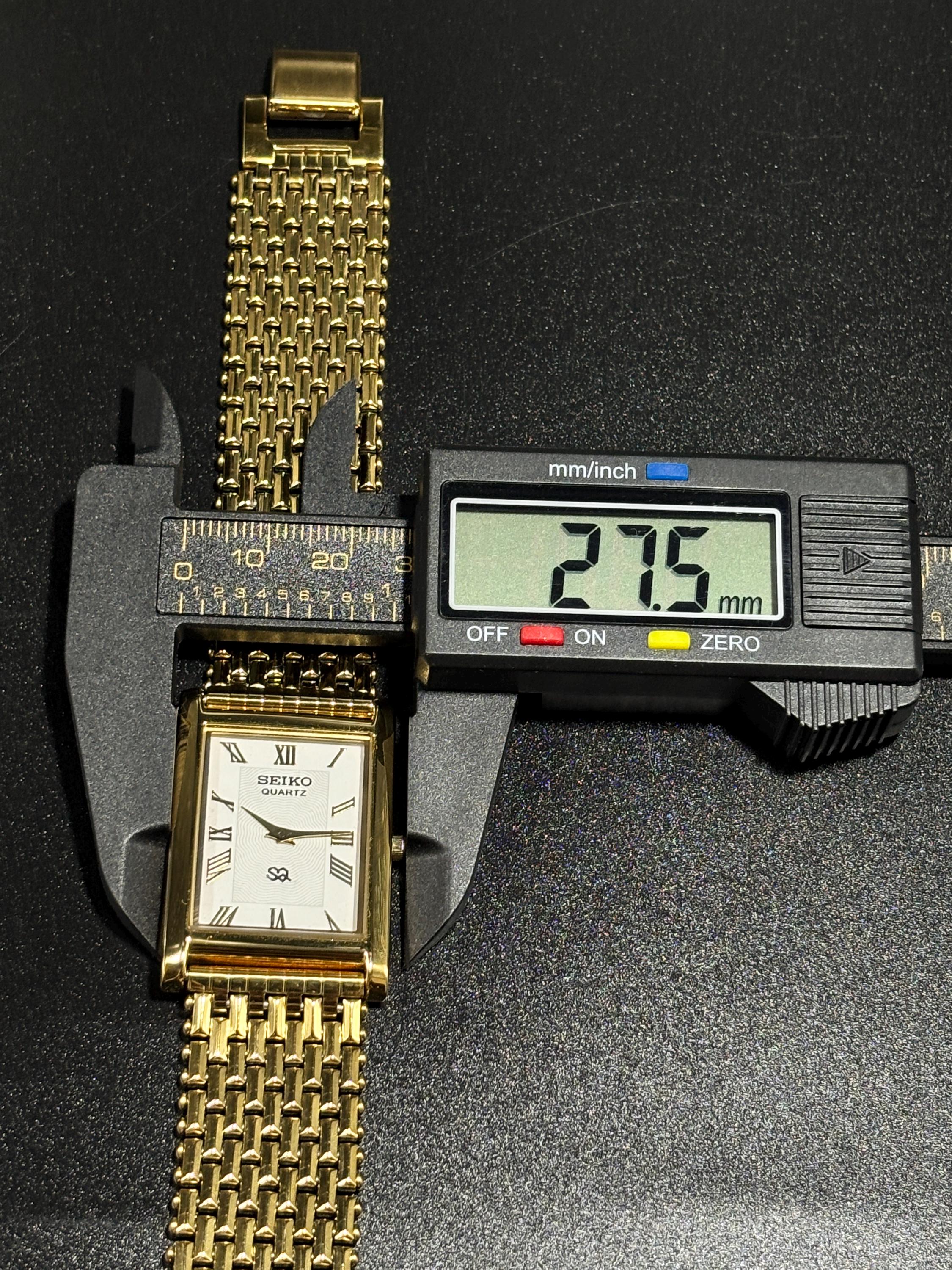 Vintage Seiko Tank Watch: Gold Plated Roman Dial, Japan Made - Etsy