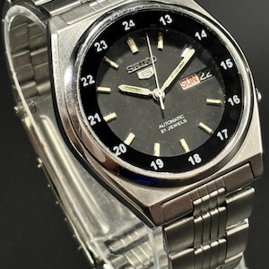 Vintage Seiko 5 Automatic Watch: Japan Made Stainless Steel, 21 Jewels