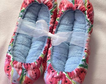 Watermelon Super Puffy Ice Skate Skating Soakers Blade Covers Size Large (Add'l Sizes Available)