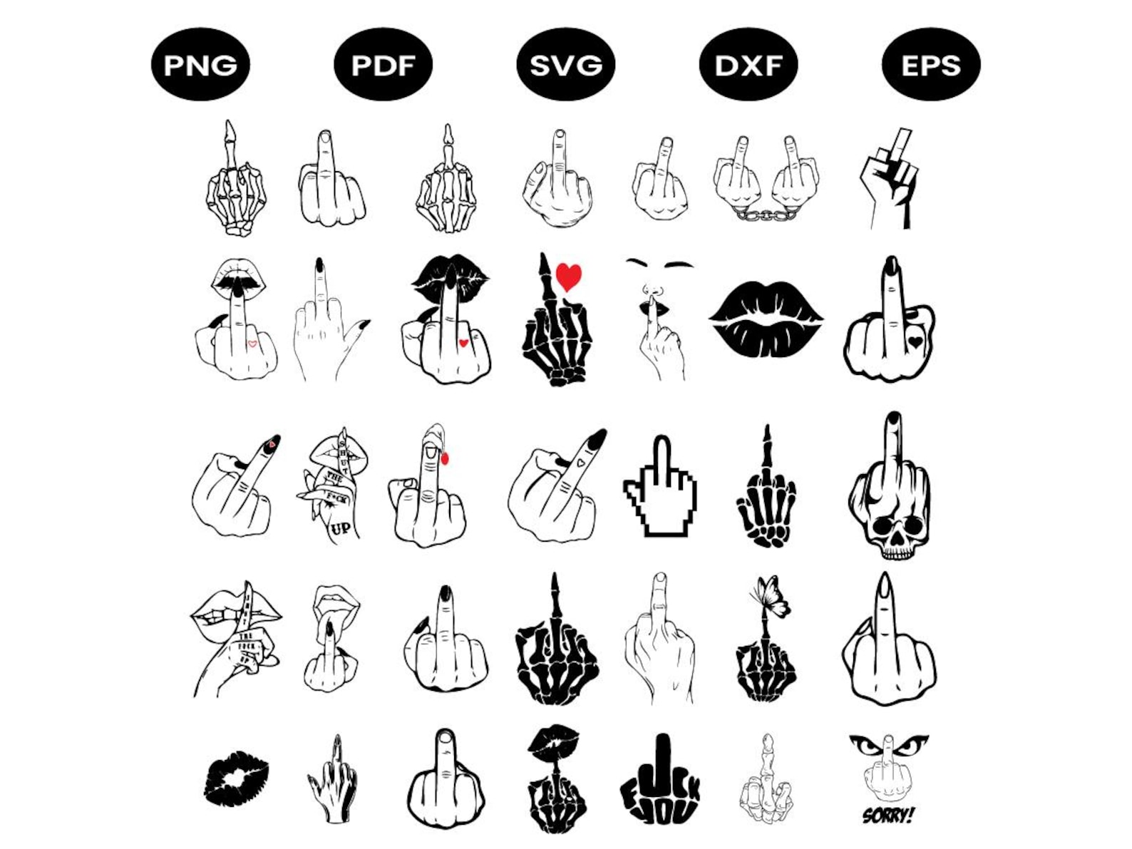 Middle Finger Dxf File Middle Finger Svg PNG Bundle, Middle Finger Png, Middle Finger Clipart ...