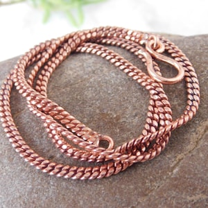 100 % Copper Chain Necklace ,Copper Chain Jewellery ,Gift Chain ,Copper Chain,Use For Necklace, Copper Slinky Chain Necklace For Men & Women