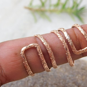 Copper splint Ring ,Copper Energy Spiral Ring , Handcrafted for Meditation & Energy Healing ,Arthritis Finger Splint Ring