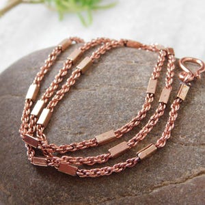 100 % Copper Chain Necklace, Copper Chain Jewellery ,Gift Chain-Copper Chain, Use For Necklace ,Copper Chain Necklace For Men & Women