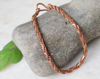 Handgemachtes Kupferseil Kettenarmband: Minimalistischer Heilschmuck