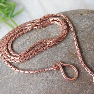 100 % Copper snack Chain necklace, Solid Chain For Necklace pendant, Solid Copper Chain, Eco Friendly Chain Necklace For Pendant