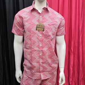 SHIRT SHORTS Men- Casual Two Piece Outfit - Short Sleeve Shirt and Shorts - MEN   Co ord set- Vacation Outfit for Men