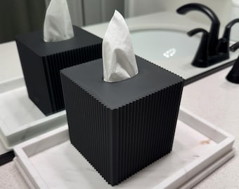 3D Printed Tissue Box Cover | Modern Minimalist Kleenex Holder