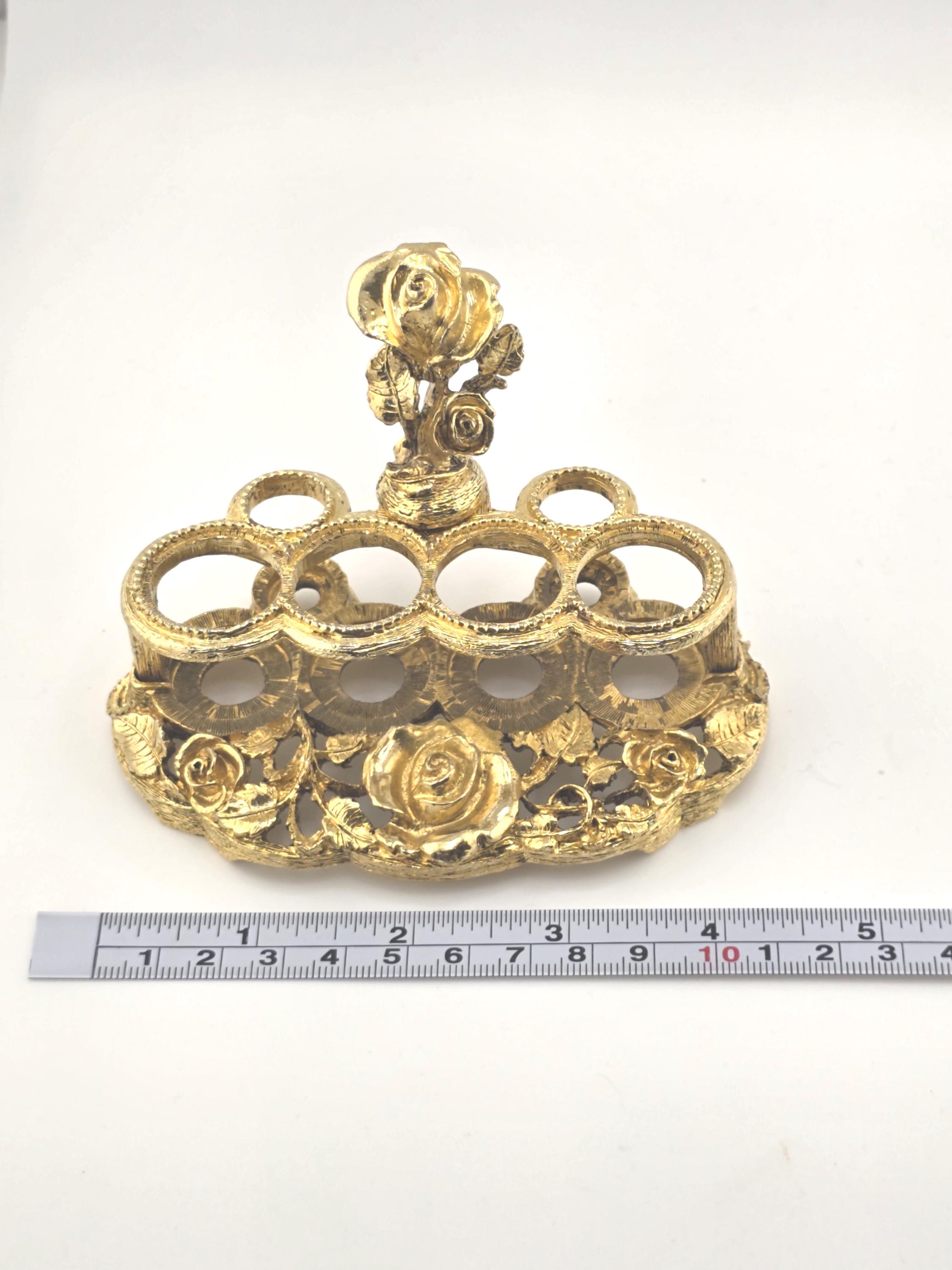 Vintage Matson Gold Ormolu 6 Tube Lipstick Holder With Roses - Etsy