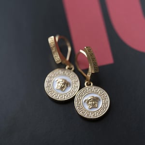 Versace Gold Medusa Tropfen Ohrringe