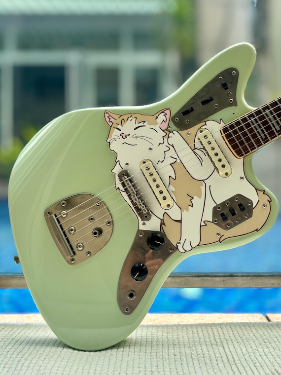 Jaguar Catピックガード – Squier Classic Vibe Jaguarギター用