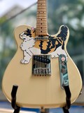 Telecaster Cat Pickguard, "Telecatster" | Fun Animal Design | Unique Guitar Art product logo