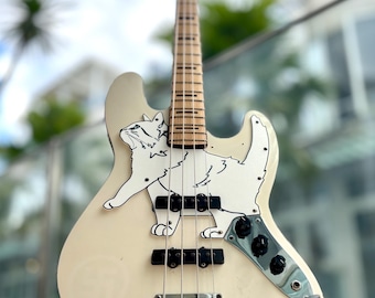 Cat Jazz Bass Pickguard