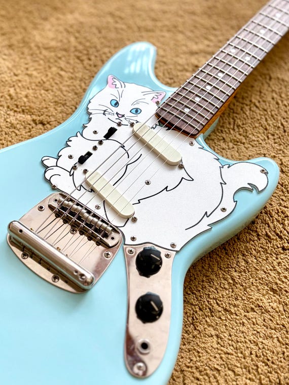 Mustang Guitar Cat Pickguard | Squier Classic Vibe Guitar - Etsy