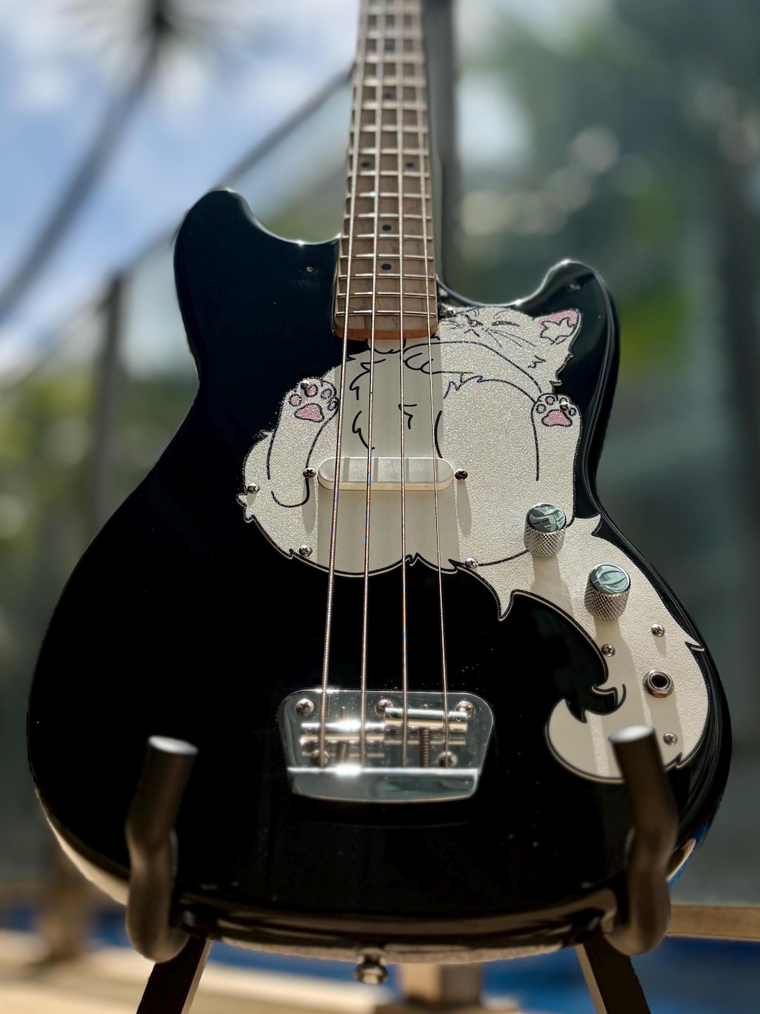 Bronco Bass Cat Pickguard, Bron-cat Pickguard for Squier Bronco - Etsy