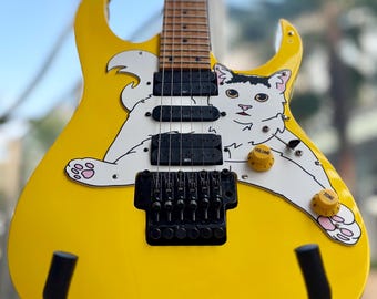 Ibanez Pickguard • AZ Series • Vintage Style-the Great Wave off