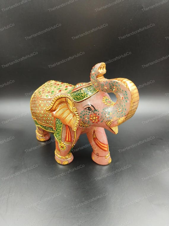 インド 職人手作り エレファン 像 置物 仏像 タイ インド象 座禅象