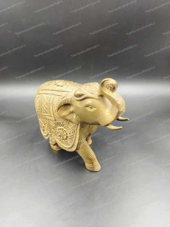 真鍮製の象の像｜手作りインドの装飾品、幸運の贈り物 - Etsy 日本