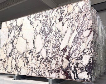 Handmade Rectangular Calacatta Viola Marble Table Top | Dining Table | (Customisable)