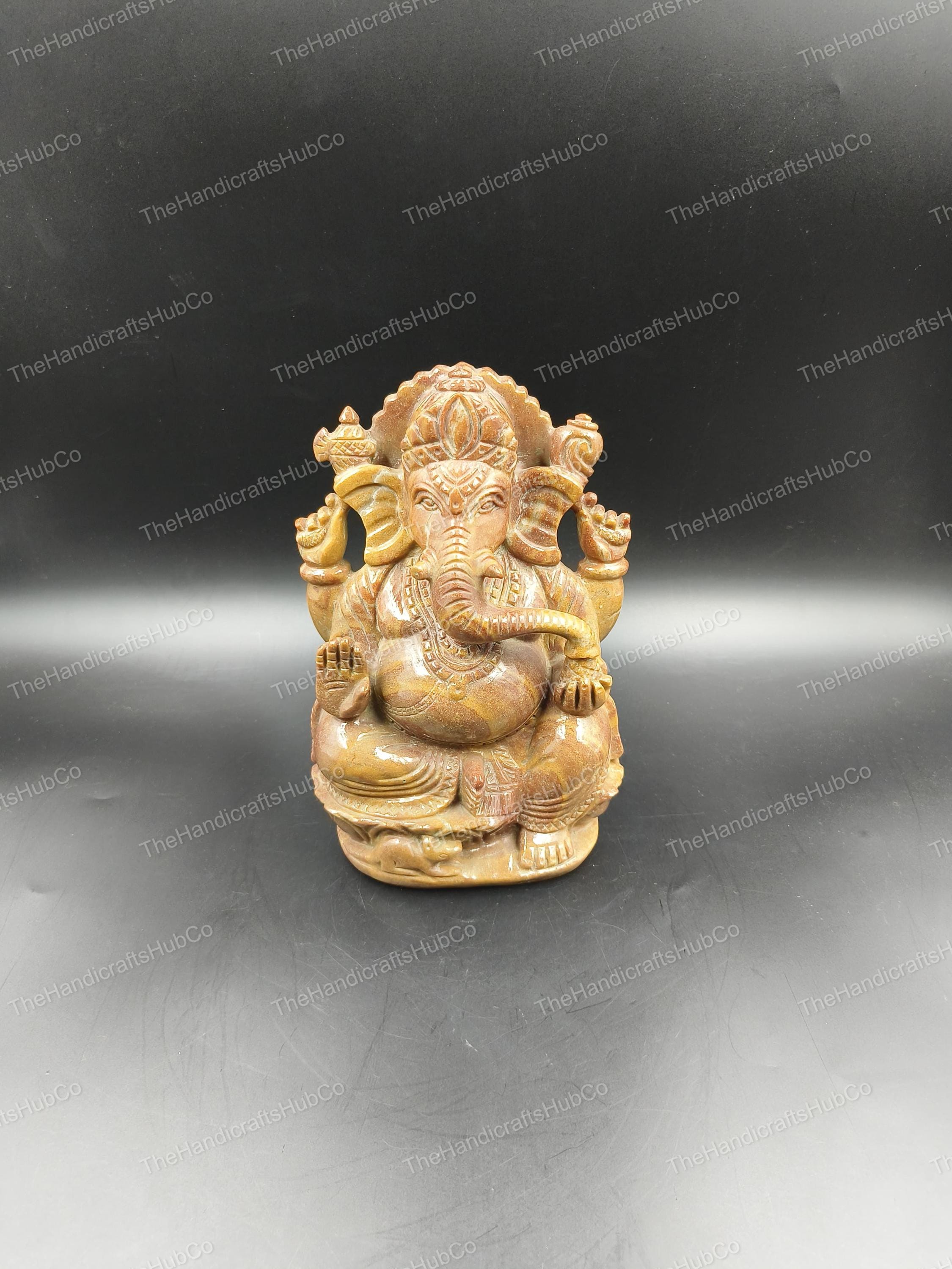手彫りの石造りガネーシャ像（7.5インチ）｜ヒンドゥー教の装飾 - Etsy 