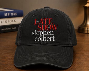 The Late Show Stephen Colbert Embroidered Cap, TV Anniversary Hat