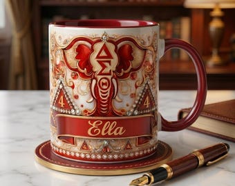 Personalized Sigma Delta Theta Coffee 3D Mug, Custom Name Cup
