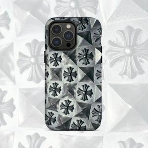 gothic cross iPhone Case,  iPhone 16 Case, Pink Y2K  iPhone Case, Aesthetic iPhone Cover, iPhone 115 14 13 12 Case
