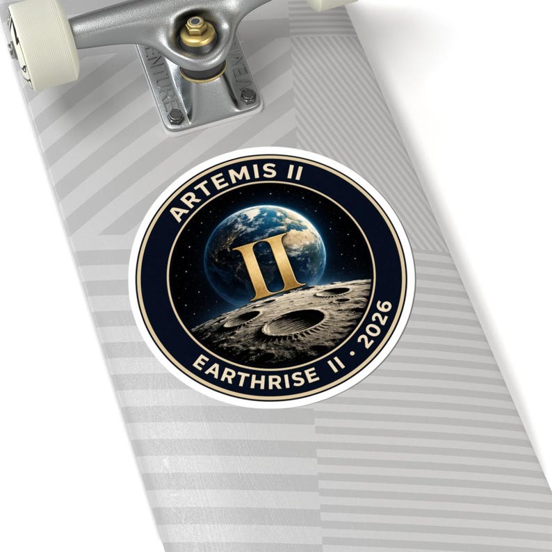 Artemis II Earthrise II 2026 Mission Patch Sticker | NASA Inspired ...