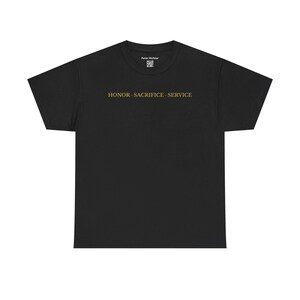 Military Tribute T-Shirt • Honor Sacrifice Service, Veteran Gift image 6