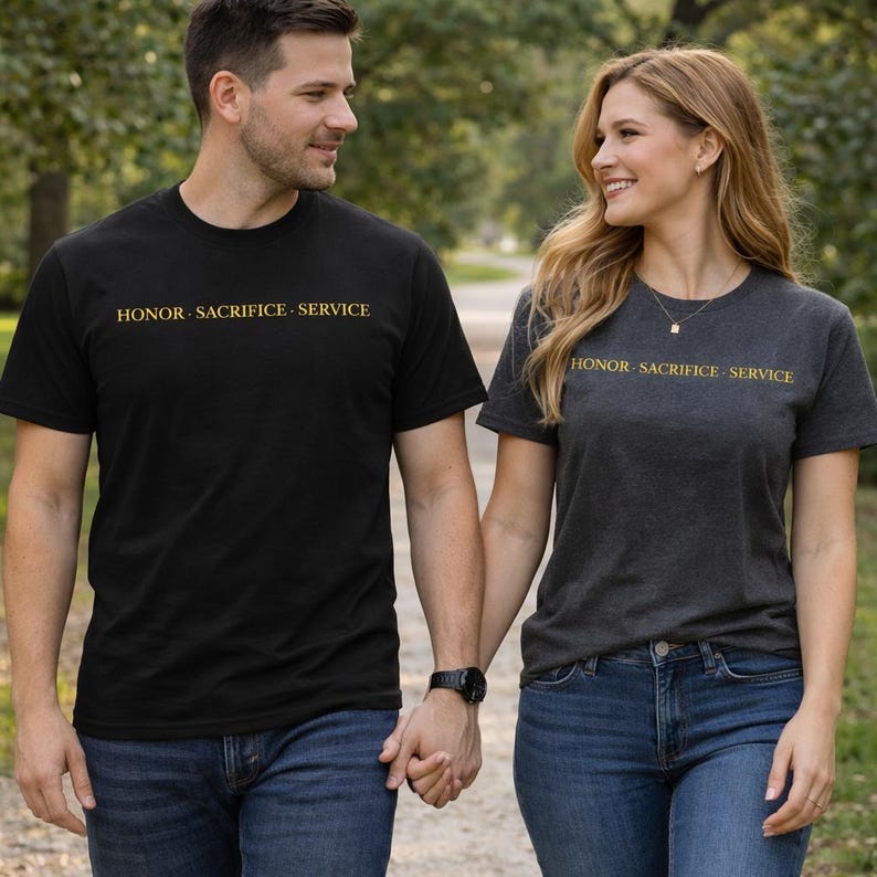 Military Tribute T-Shirt • Honor Sacrifice Service, Veteran Gift image 2