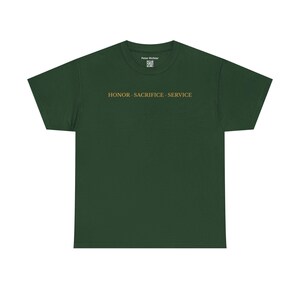 Military Tribute T-Shirt • Honor Sacrifice Service, Veteran Gift image 14