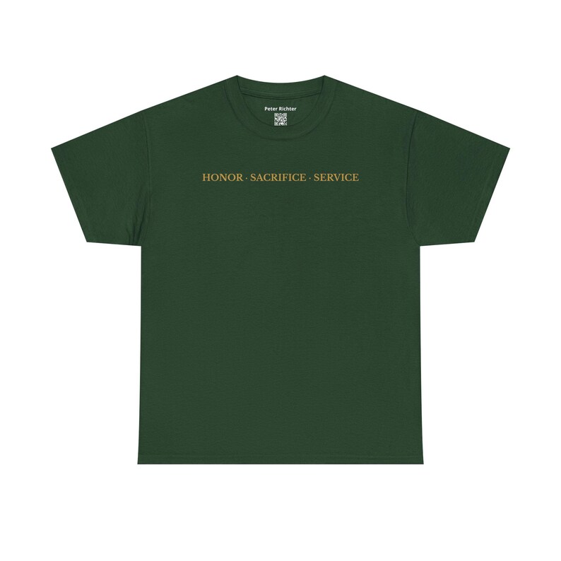Military Tribute T-Shirt • Honor Sacrifice Service, Veteran Gift image 14