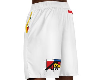 Men's Polyester Jogger Shorts – Pux 'De Stijl' Collection