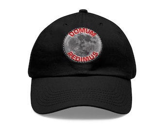 Moon Patch Dad Hat | Latin Quote Domum Redimus Baseball Cap