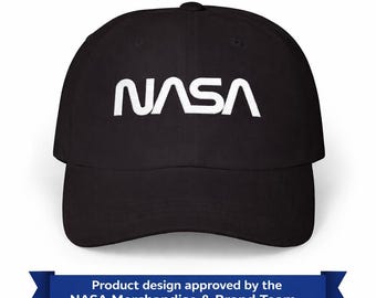 NASA Worm Logo Cap | Artemis Mission Dad Hat | Space Exploration Gift