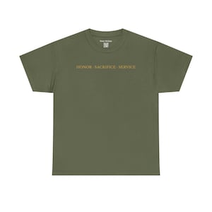 Military Tribute T-Shirt • Honor Sacrifice Service, Veteran Gift image 8