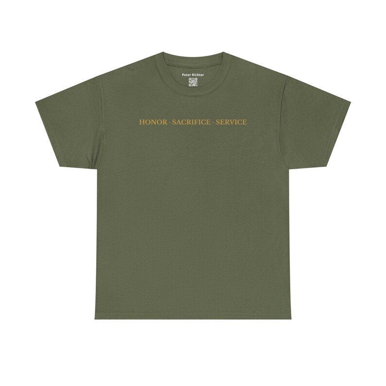 Military Tribute T-Shirt • Honor Sacrifice Service, Veteran Gift image 8