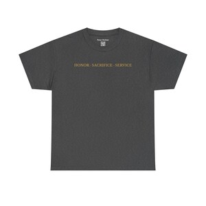 Military Tribute T-Shirt • Honor Sacrifice Service, Veteran Gift image 12