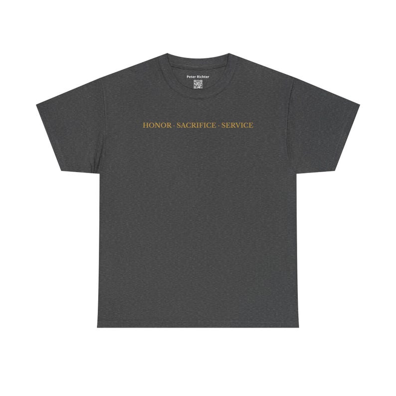 Military Tribute T-Shirt • Honor Sacrifice Service, Veteran Gift image 12