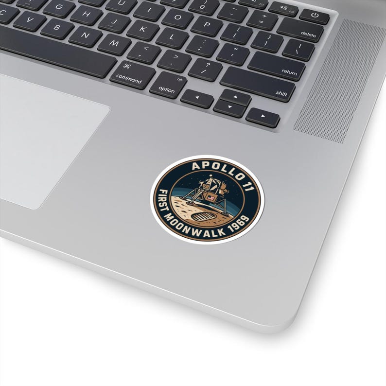 Apollo 11 Moonwalk Vinyl Sticker | Retro NASA Lunar Decal - Etsy