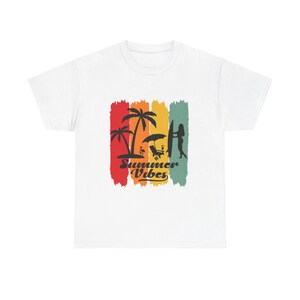 Summer Vibes Cotton Tee: Unisex Beach Shirt
