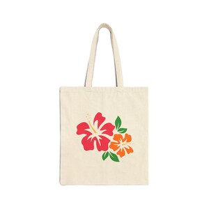 Floral Tote Bag, Botanical Canvas Handbag, Flower Market Shopper, Garden Lover Gift, Reusable Grocery Bag, Eco-Friendly Shoulder Bag