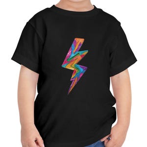 Lightning Toddler T-Shirt: Electric Bolt Kids Tee, Stormy Weather Top